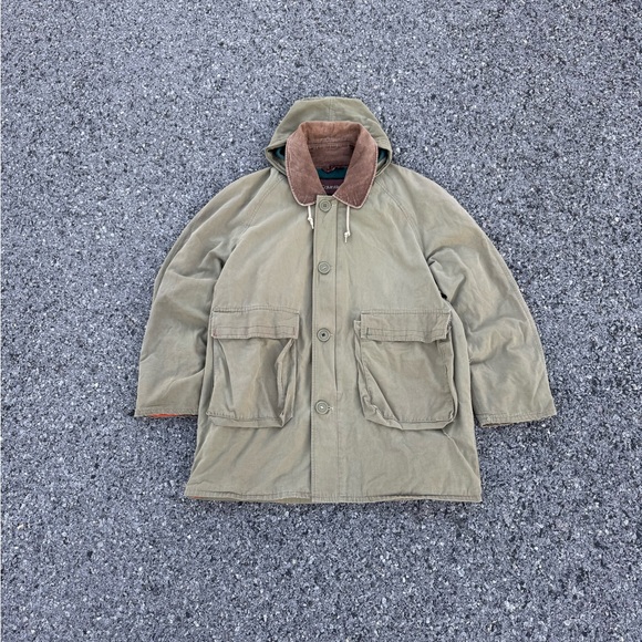 Calvin Klein Other - Vintage Calvin Klein Hunting Field Jacket Corduroy Collar Hooded Mens Size 40 XL
